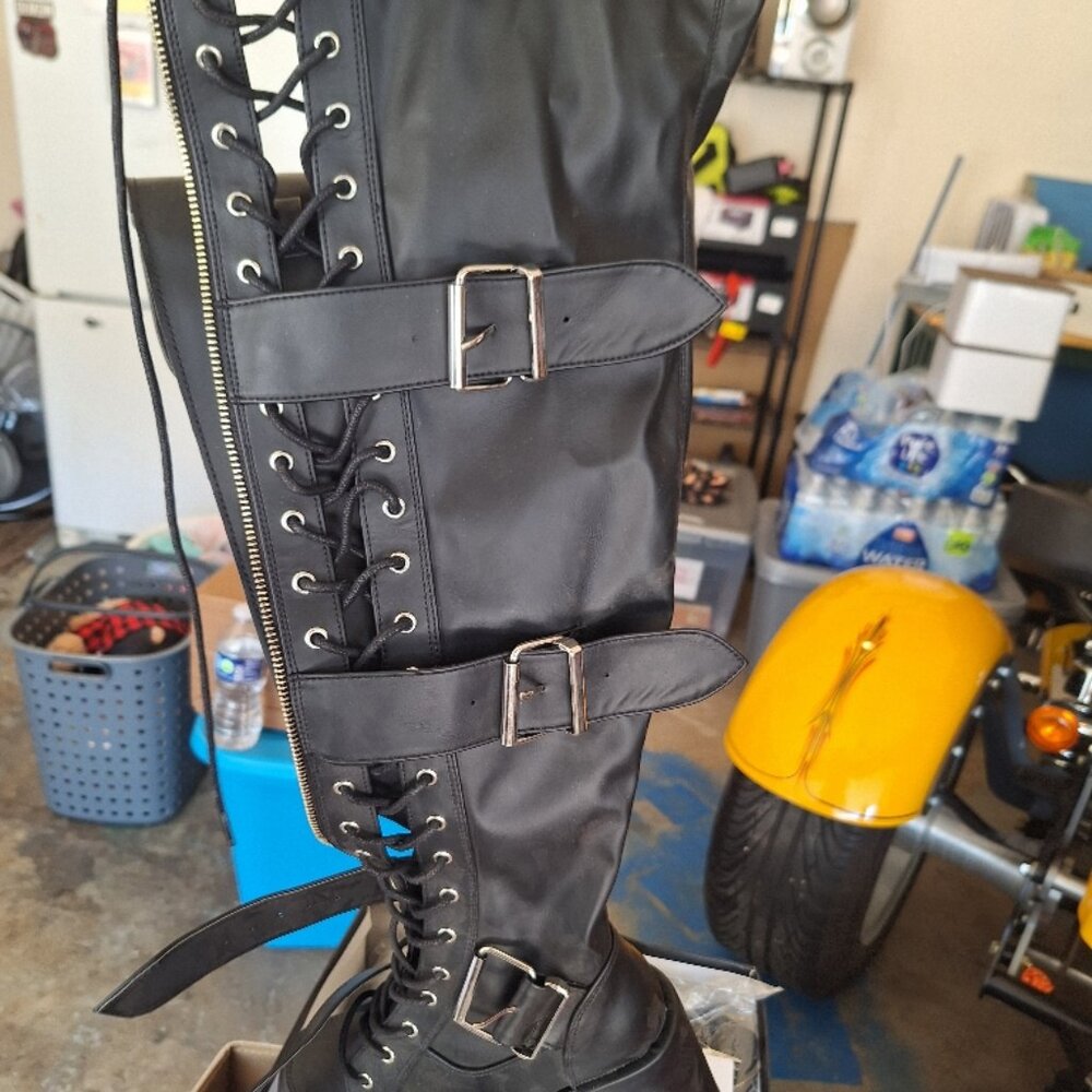 Demonia thigh high boots